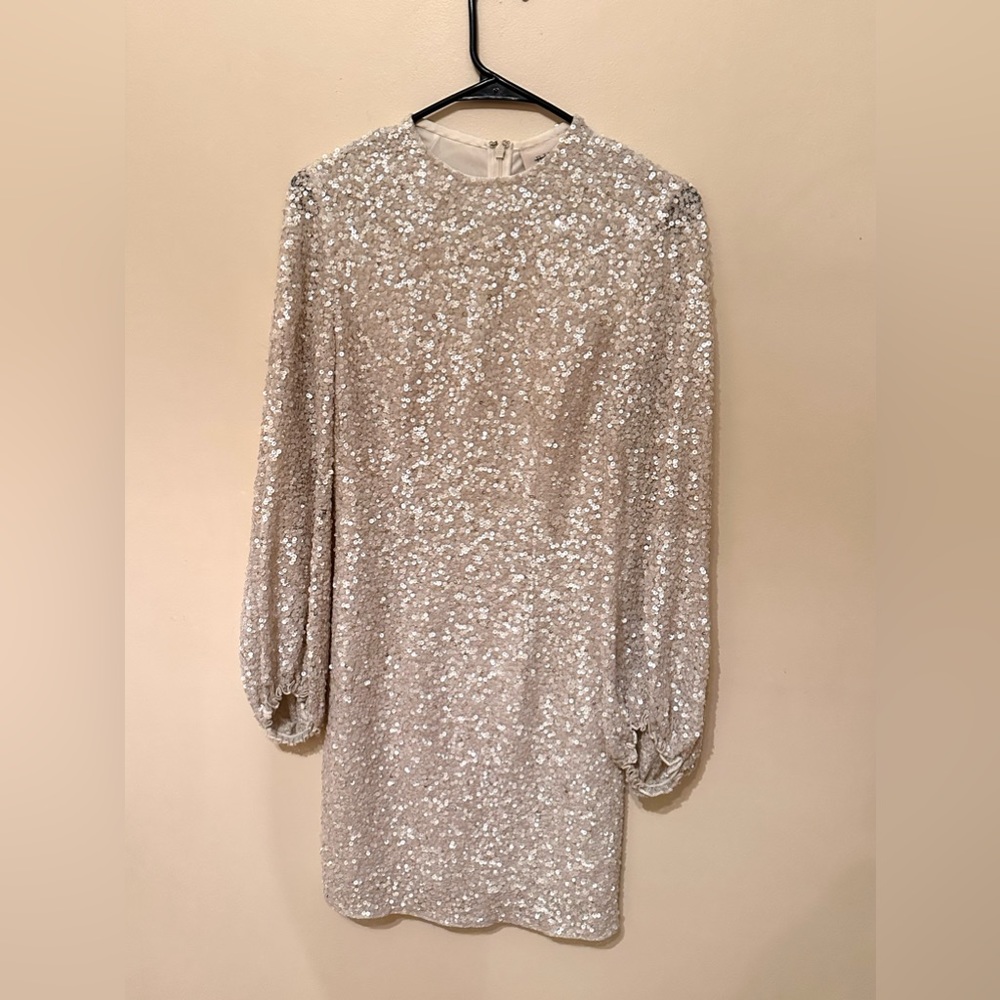 BHLDN Goldie Long Sleeve Dress. Vegas Wedding, Elopment, Reception Dress.